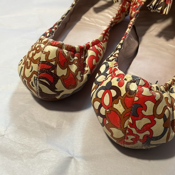 Emilio Pucci Leather Ballet Flats Classic Print - Picture 9 of 15